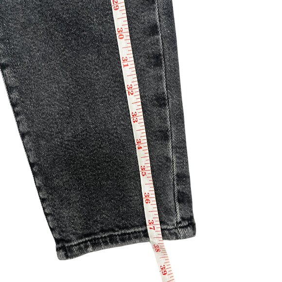 Forever 21 Women’s Black Distressed Skinny Jeans Size 30 High Rise Ripped Denim - Picture 12 of 16